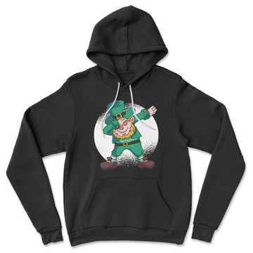 Leprechaun Dabbing Hoodie in Black color